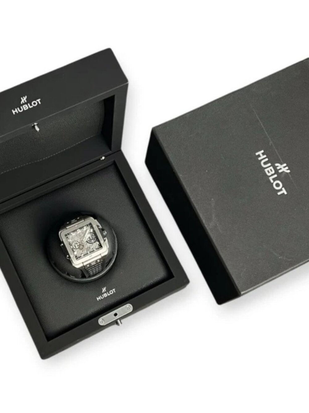 Hublot Square Bang Skeleton Dial Titanium 42mm Automatic Mens 821.NX.0170.RX - Picture 6 of 11